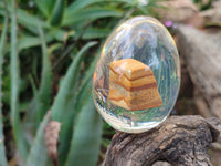 Polished Namibian Desert Picture Stone Jasper Eggs In Resin Egg  - Sold Per Item - From Ais-Ais Namibia