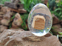 Polished Namibian Desert Picture Stone Jasper Eggs In Resin Egg  - Sold Per Item - From Ais-Ais Namibia