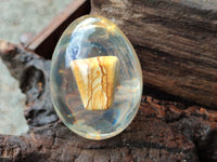 Polished Namibian Desert Picture Stone Jasper Eggs In Resin Egg  - Sold Per Item - From Ais-Ais Namibia