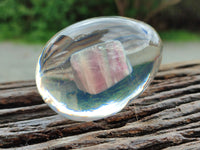 Polished Watermelon Fluorite Egg In Resin - Sold Per Item - From Uis, Namibia