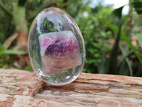 Polished Watermelon Fluorite Egg In Resin - Sold Per Item - From Uis, Namibia