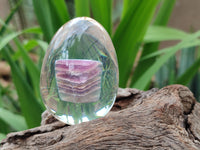 Polished Watermelon Fluorite Egg In Resin - Sold Per Item - From Uis, Namibia