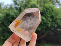 Polished Smokey Amethyst Window Quartz Points x 3 From Akansobe, Madagascar