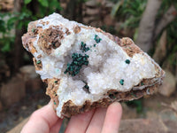 Natural Ball Malachite On Quartz Matrix Specimens x 3 From Kambove, Congo