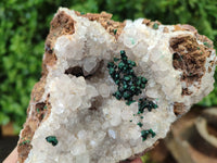 Natural Ball Malachite On Quartz Matrix Specimens x 3 From Kambove, Congo