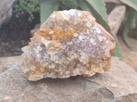 Natural Limonite Quartz Clusters x 3 From Zambia