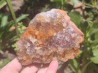 Natural Limonite Quartz Clusters x 3 From Zambia