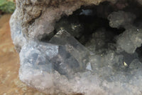 Natural Celestite Geode Specimen x 1 From Sakoany, Madagascar