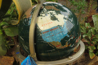 Hand Made Mixed Gemstone World Globe x 1 From China