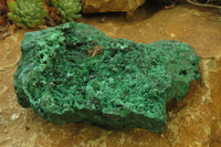 Natural Silky Malachite Specimens x 3 From Kasompe, Congo