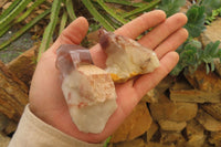 Natural Red Hematoid Quartz Clusters x 12 From Karoi, Zimbabwe