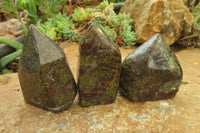 Polished Dragons Blood Stone Points x 6 From Tshipise, South Africa