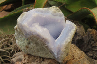 Natural Blue Lace Agate Specimens x 3 From Malawi