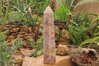 Polished Chevron Amethyst Tower x 1 From Madagascar