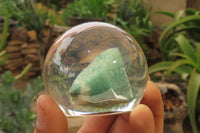 Polished Aventurine in PVC Resin Paperweight Spheres - sold per item - From Zimbabwe