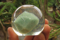 Polished Aventurine in PVC Resin Paperweight Spheres - sold per item - From Zimbabwe