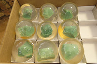 Polished Aventurine in PVC Resin Paperweight Spheres - sold per item - From Zimbabwe