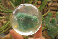 Polished Aventurine in PVC Resin Paperweight Spheres - sold per item - From Zimbabwe