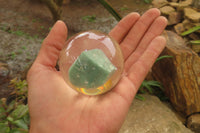 Polished Aventurine in PVC Resin Paperweight Spheres - sold per item - From Zimbabwe