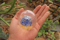 Polished Lapis Lazuli in PVC Resin Paperweight Spheres - sold per item - From Afghanistan