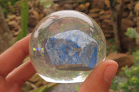 Polished Lapis Lazuli in PVC Resin Paperweight Spheres - sold per item - From Afghanistan