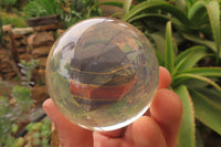 Polished Tiger Iron Jasper in PVC Resin Paperweight Spheres - sold per item - From Australia