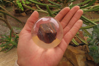 Polished Tiger Iron Jasper in PVC Resin Paperweight Spheres - sold per item - From Australia