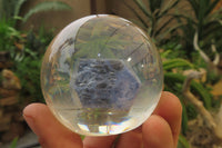 Polished Sodalite cobbed piece in PVC Resin Paperweight Sphere - sold per item - From Namibia