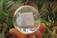 Polished Blue Lace Agate cobbed piece in PVC Resin Paperweight Sphere - sold per item - From Namibia