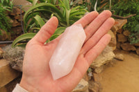 Polished Double Terminated Rose Quartz Points x 12 From Ambatondrazaka, Madagascar