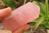 Polished Double Terminated Rose Quartz Points x 12 From Ambatondrazaka, Madagascar