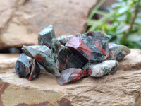 Natural Bloodstone Cobbed Specimens x 2.1 Kg Lot From Swaziland