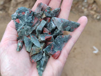 Natural Bloodstone Cobbed Specimens x 2.1 Kg Lot From Swaziland