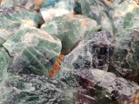 Natural Watermelon Fluorite Cobbed Specimens x 15 From Uis, Namibia