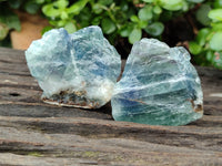 Natural Watermelon Fluorite Cobbed Specimens x 15 From Uis, Namibia