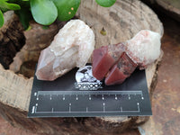 Natural Red Hematoid Quartz Crystals x 12 From Karoi, Zimbabwe