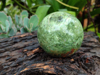 Polished Chrysoprase Spheres x 5 From Madagascar