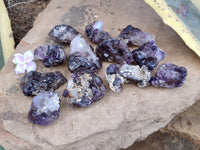 Natural Amethyst Quartz Crystals x 12 From Chiredzi, Zimbabwe