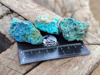 Natural Shattuckite Cobbed Specimens x 47 From Namibia