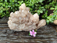 Natural Smokey Phantom Quartz Cluster x 1 From Luena, Congo