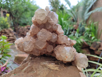 Natural Smokey Phantom Quartz Cluster x 1 From Luena, Congo