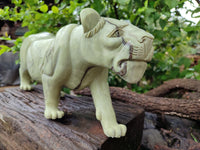 Hand Made Butter Jade Lioness Carving x 1 From South Africa