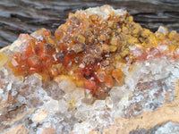 Natural Limonite Quartz Clusters x 3 From Solwezi, Zambia