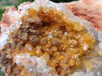 Natural Limonite Quartz Clusters x 3 From Solwezi, Zambia