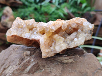 Natural Limonite Quartz Clusters x 3 From Solwezi, Zambia