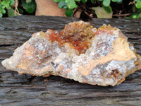 Natural Limonite Quartz Clusters x 3 From Solwezi, Zambia