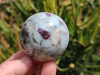 Polished Rubellite Pink Tourmaline Spheres x 3 From Madagascar