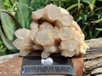 Natural Smokey Phantom Quartz Clusters x 2 From Luena, Congo