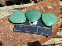 Polished Aventurine Gemstone Hearts - sold per item - From Zimbabwe