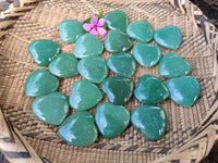 Polished Aventurine Gemstone Hearts - sold per item - From Zimbabwe